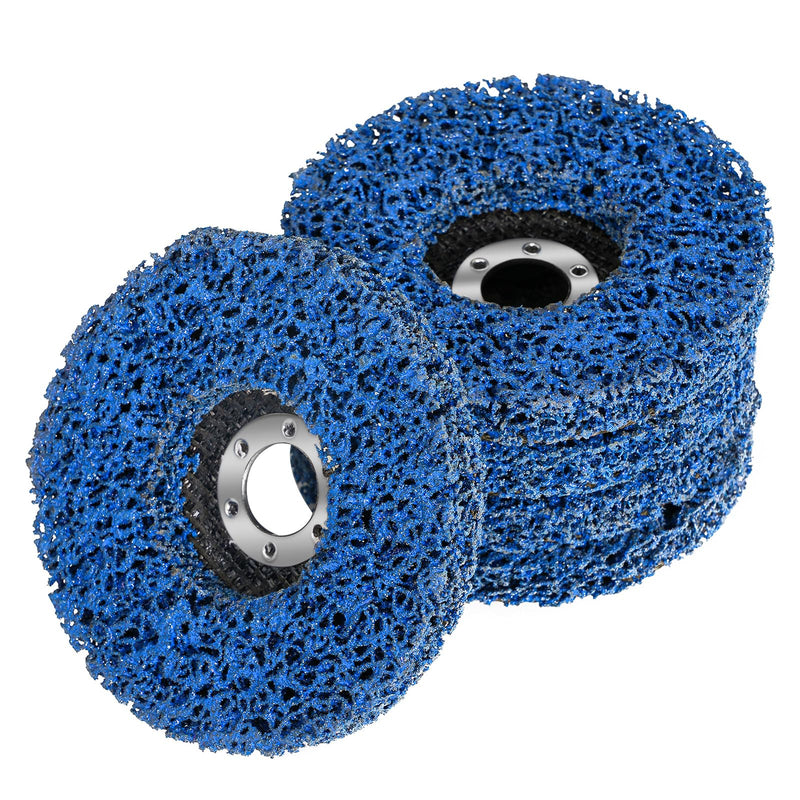 Pack of 5 125 mm CSD Disc, Grinding Disc, Coarse Cleaning Disc, Nylon Fabric Disc, Sanding Discs for Angle Grinder, Cleaning, Removing Paint, Rust, Welds and Oxidation Blue