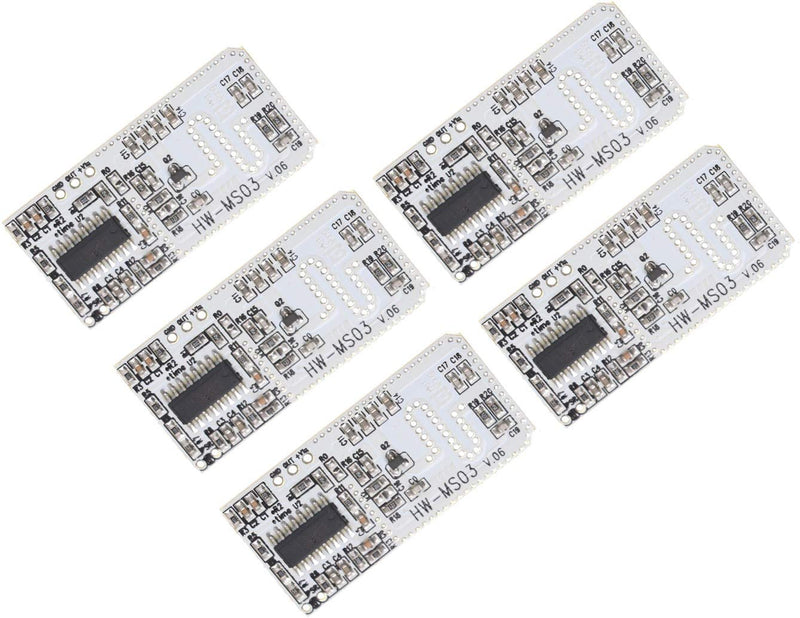 TECNOULAB 5pcs HW-MS03 2.4GHz to 5.8GHz Microwave Radar Motion Sensor