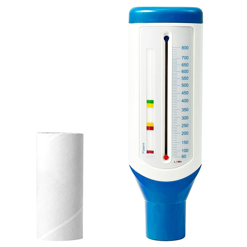 [AUSTRALIA] - Lung Trainer and Performance Monitor for the Lungs, Domestic Lung Health Monitor, Portable Peak Flow Meter, Precise Measurements, Small Peak Flow Meter blue-white 