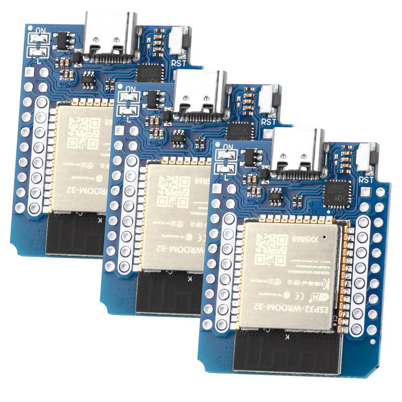 [AUSTRALIA] - Pack of 3 Mini for ESP32 Development Board NodeMCU WiFi Bluetooth Development Board CH9102F Chip Compatible Arduino IDE 