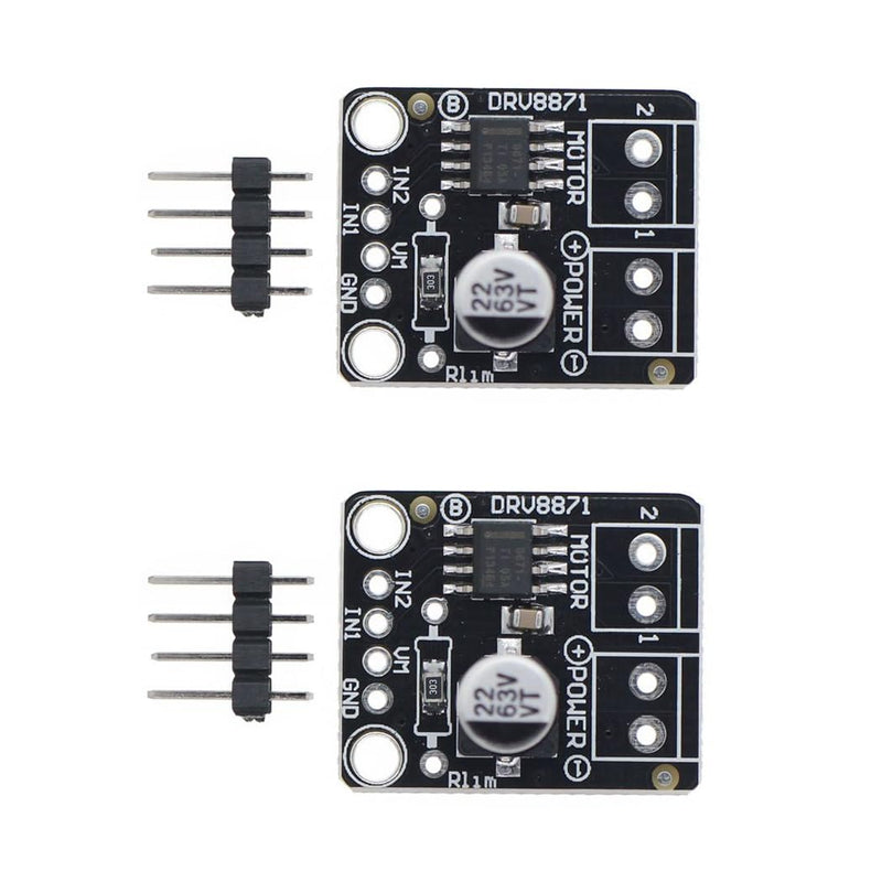 [AUSTRALIA] - Hailege 2pcs DRV8871 DC Motor Drive Module for DC Brush Motor DC Drive Breakout Board H Bridge 6.5V-45V 3.6A Max for PWM Control 