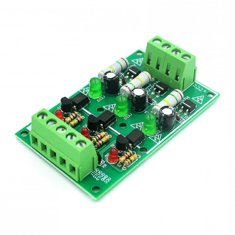 Hailege AC 220V Optocoupler Module (3 Channel) AC Optocoupler AC Detection Module 3-5V or PLC 24V Level Power Supply for SPS MCU 3 channels