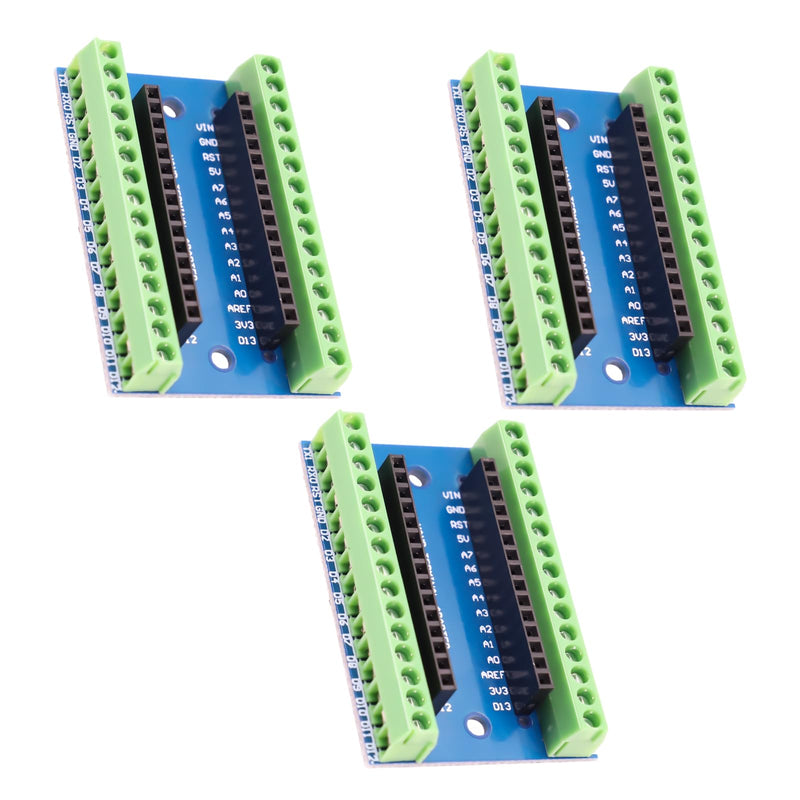 [AUSTRALIA] - Nano Extension Board RUIZHI 3 Pieces Nano IO Shield V1.O Simple Expansion Board with Screw Terminals Compatible with Arduino 