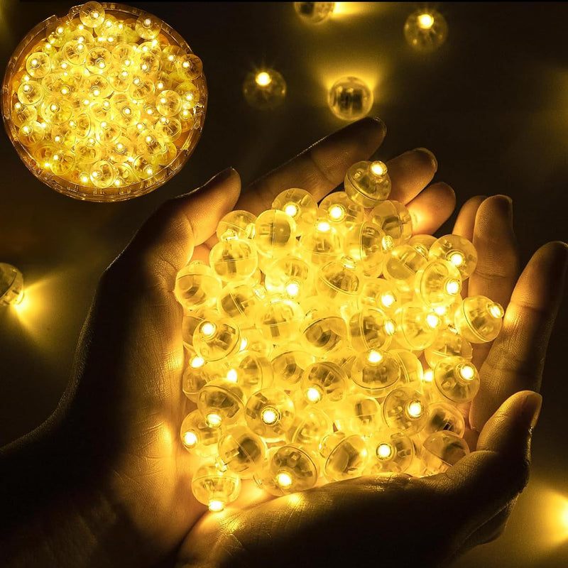 Pack of 50 LED Balloon Lights, Mini LED Light Balls, Round LED Balloon Lights, Warm White Christmas Decoration for Paper Lantern, Christmas, Wedding, Birthday, Party Decoration 50 pcs.