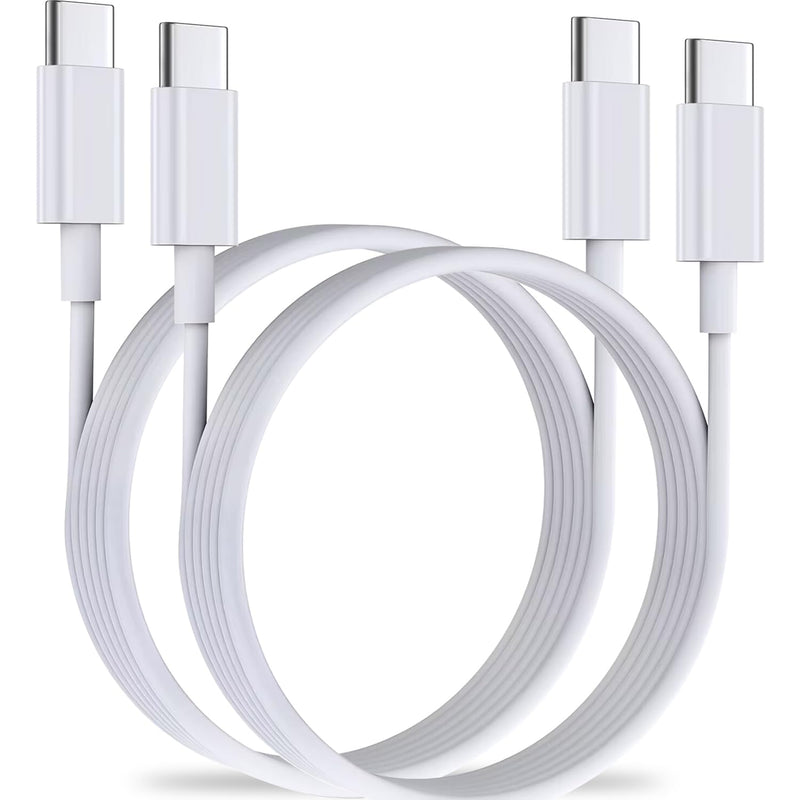 iPhone 15 Charging Cable, USB C Cable, 2 Pieces, 1 m, 60 W, USB C to USB C Fast Charging Cable, PD3.0 USB C Charging Cable for iPhone 15/15Pro/15ProMax, Samsung S23/S22/S21 Series, Huawei Type-C 2Pack1M
