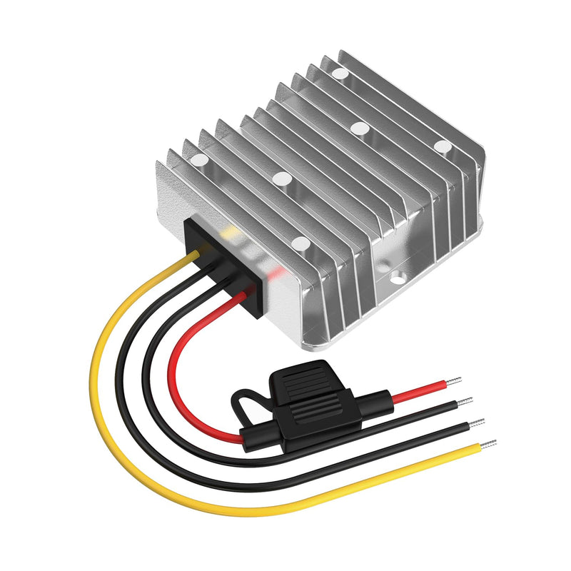 24V to 12V Voltage Converter, DC Converter 24V 12V 20A 240W with Fuse Waterproof, Step Down Converter for Golf Cart LED Light Motor Truck Vehicle Boat Solar System (DC15-40V Wide Input) 24V bis 12V 20A