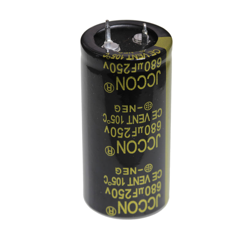 Pack of 3 250 V 680 uF 25 x 50 25 x 50 mm Electric Condenser à Bornes à Souder 2 Broches