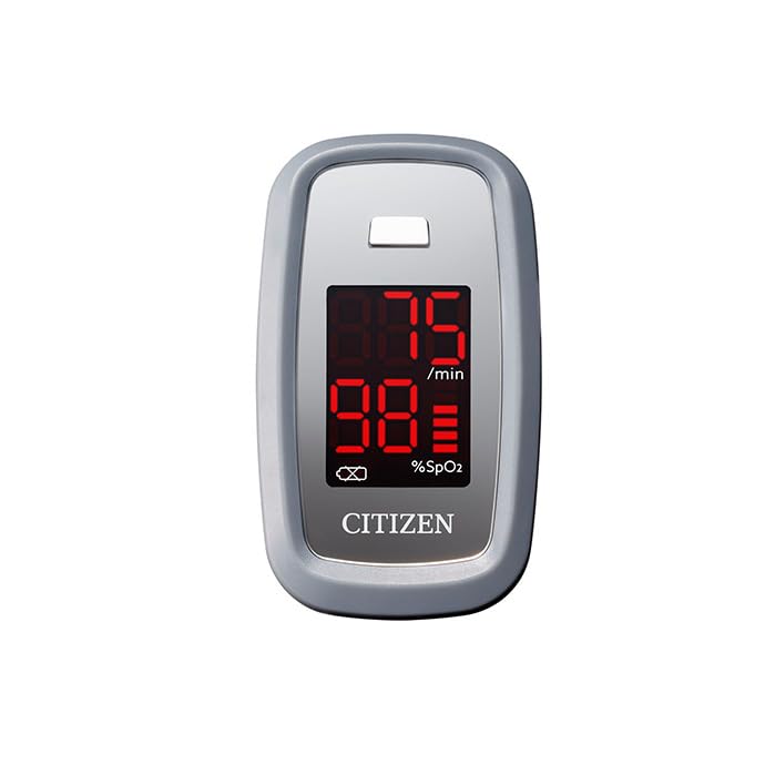 [AUSTRALIA] - Citizen Citizen Healthcare Systems Pulse Oximeter - Large, Easy-to-Read Display, Finger Clip, Pulse Rate and Blood Oxygen Saturation Indicator - Battery Operated 