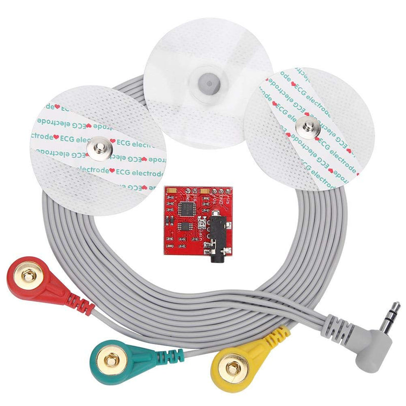EMG Muscle Sensor, Electromyographic Sensor, Muscle Signal Sensor System with EMG Connection Cable + Test Suction Pad, for Measuring and Observing Muscle Activity