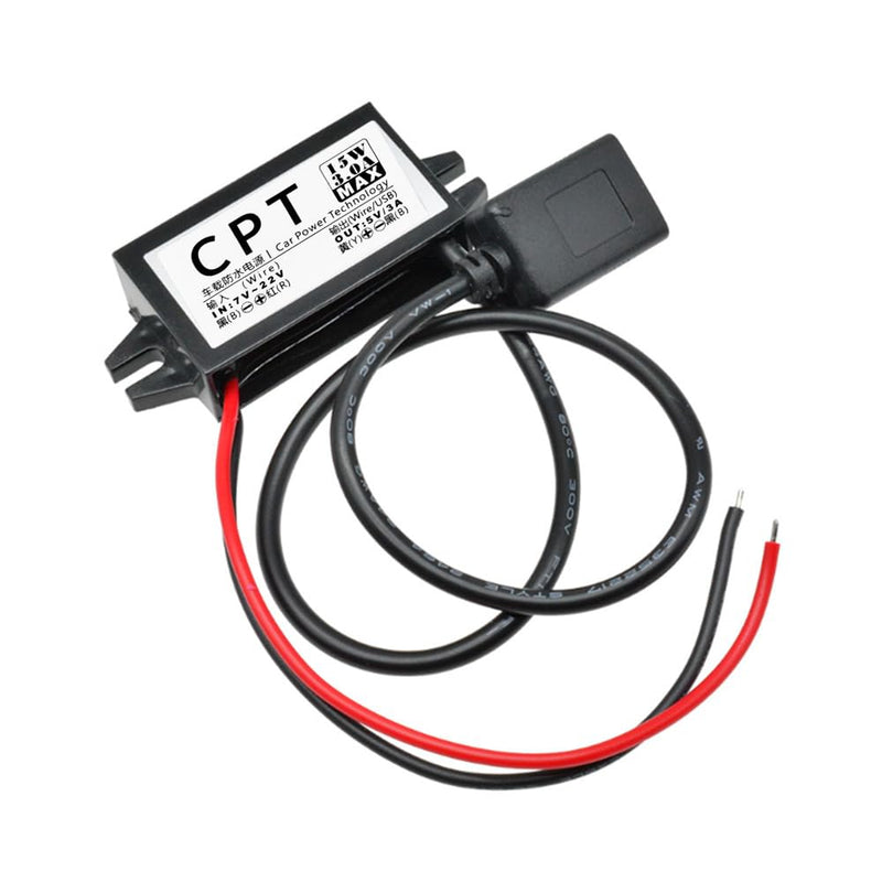 [AUSTRALIA] - 12V to 5V USB Adapter, DC Buck Converter Module 3A 15W Car Power Converter Adapter (Single USB) 1 Items 