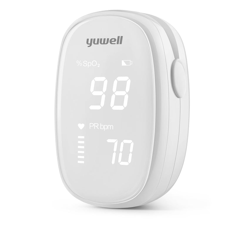 yuwell Pulse Oximeter, Oxygen Saturation Meter Fingertip with Measurement of Heart Rate, Pulse Rate Monitoring Oximeter, Batteries Included (YX102) YX102