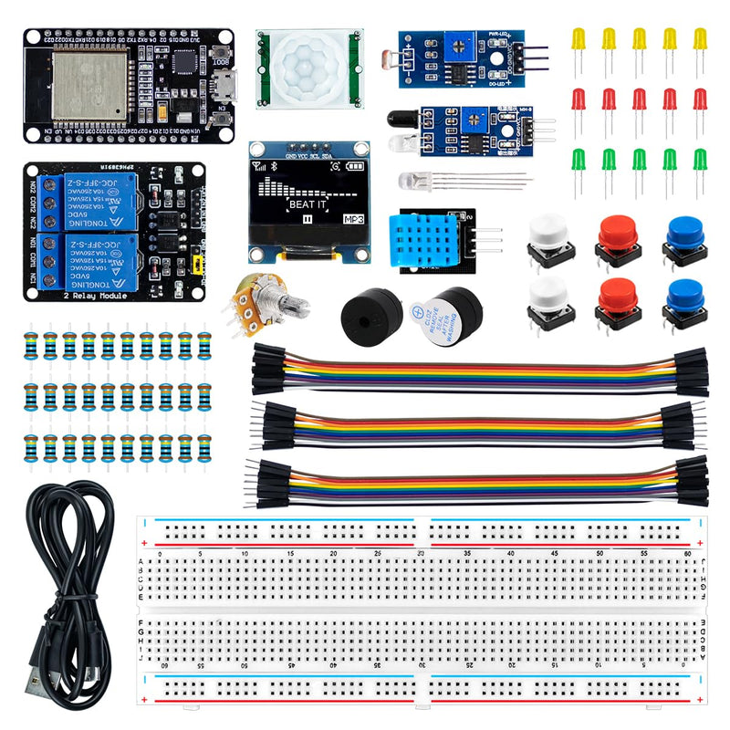 LAFVIN Basic Starter Kit for ESP32 ESP-WROOM-32 WiFi I OT Development Board with Tutorial Compatible with Arduino IDE