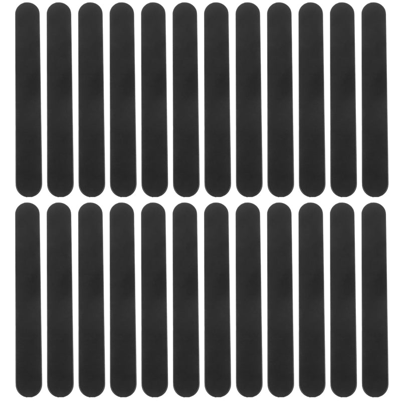 [AUSTRALIA] - JECOMPRIS Plastic Tongue Scraper Lip Cheek Retractors Pack of 25 Oral Care Tongue Depressors Plastic Tongue Scraper Stirring Rod Tool for Laboratory Black 