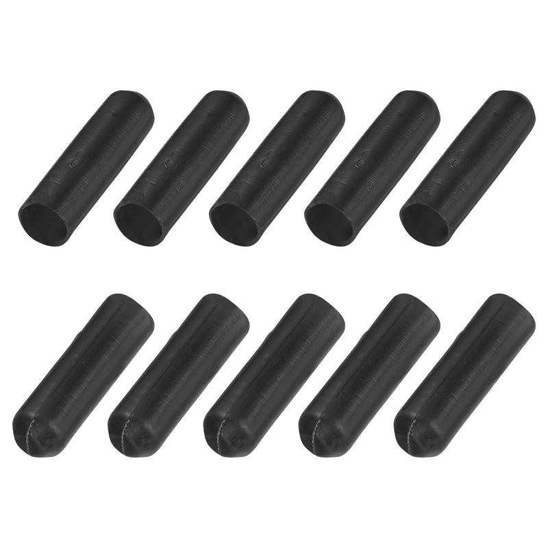 QUARKZMAN Pack of 15 Heat Shrink Caps 10 mm ID x 42 mm L 3:1 Heat Shrink Tube Caps with Seal, Waterproof Tape for Electrical Cables, Black 10mm x 42mm