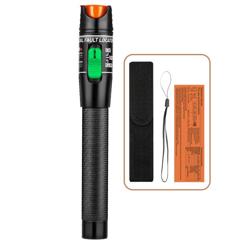 LIAYTRSS Visual Fault Finder 30mW 30km FTTH Fiber Optic Tester Fiber Optic Pen with 2.5mm Standard Interface for Fiber Interface SC/FC/ST (Pack of 1) 1PCS