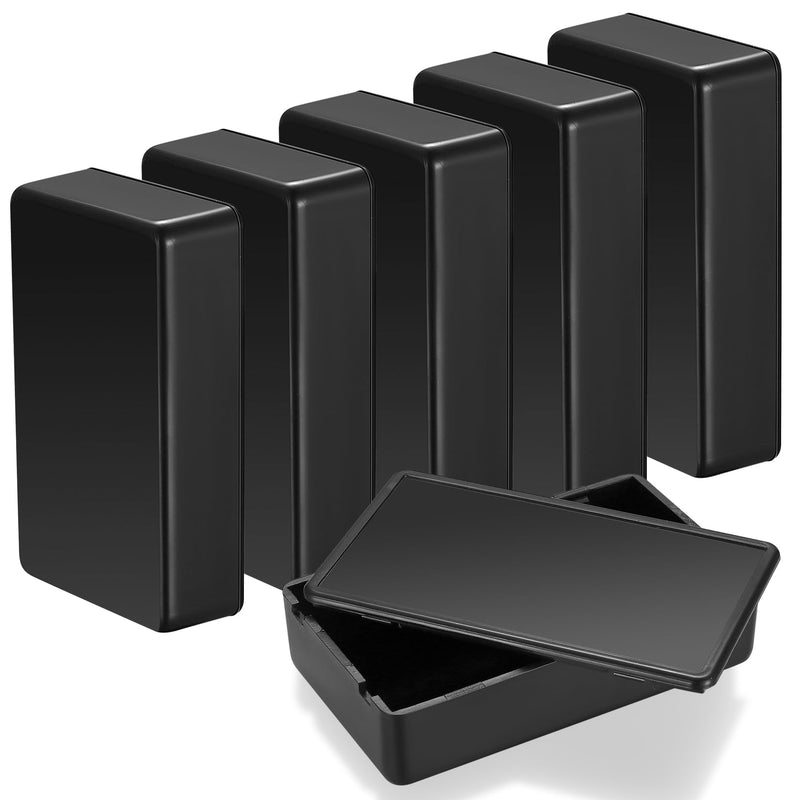 [AUSTRALIA] - Pack of 6 Junction Box, Plastic Covers, Electronic Casing, Electronic Project Box, Electrical Accessories Housing for DIY Power Junction Box (Black, 85 x 50 x 21 mm) 85x50x21mm black 