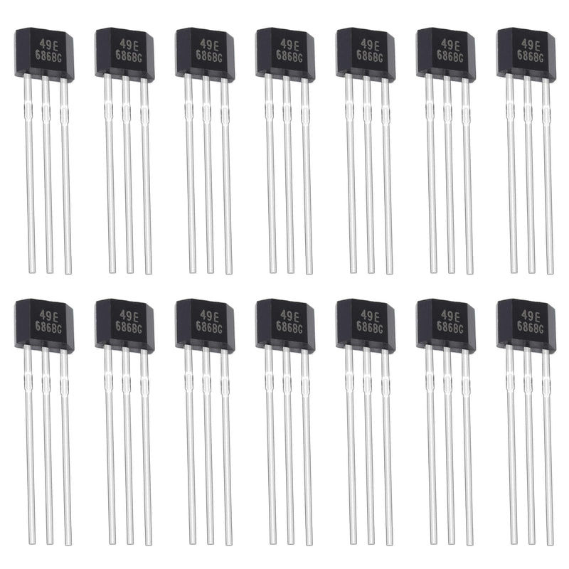 20Pcs 49E OH49E SS49E S49E TO-92S Hall Effect Sensor 3Pins Magnetic Detector