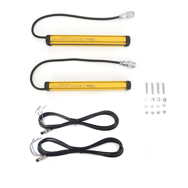 Safety Light Curtain Sensors 4 Beams DC10-30V BEM0440-C-120NB Light Curtain Sensor Switch A Series Safety Light Grid Optical Grid Sensor Safety Light Sensor Light Grid Light Barrier 4 Beams（BEM0440-C-120NB）