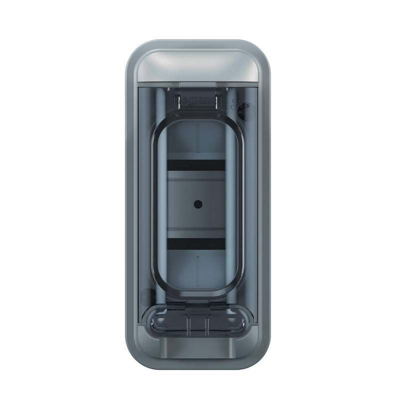 [AUSTRALIA] - LEGRAND, Plexo S 601882 Wet Room Distributor, Surface-Mounted Distributor, Protection Rating: IP65-IK07, 1 Row, 2 Modules, Dimensions: 170 x 75 x 106 mm (H x W x D) 