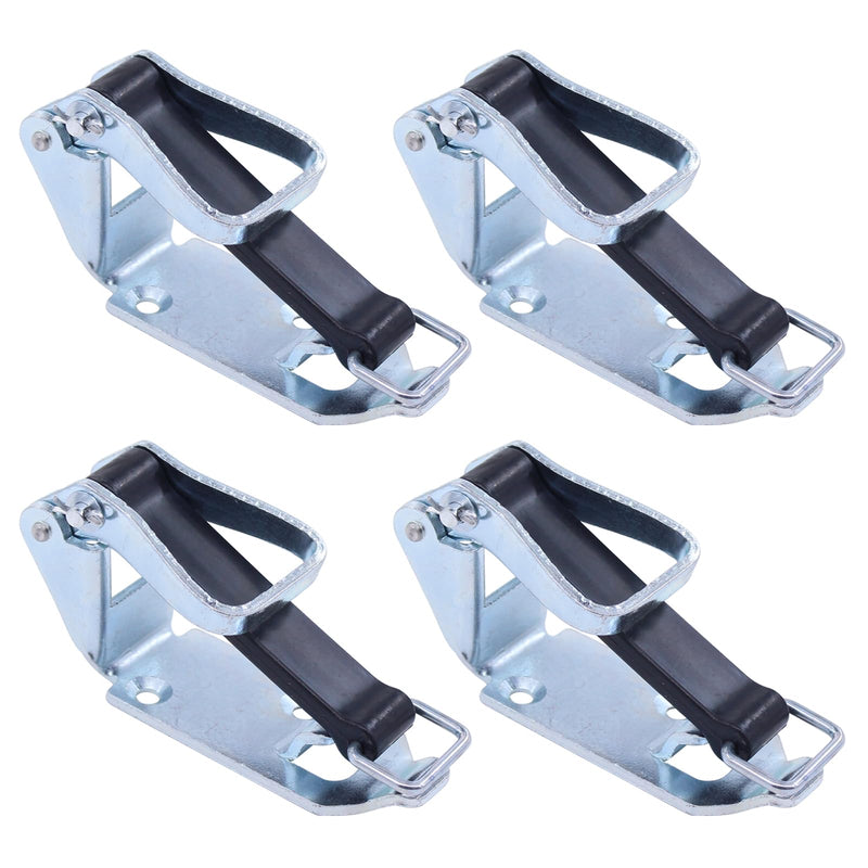 Locking bearing with elastic band, handle holder, shovel holder, axe holder, spade holder, broom holder, tension lock, device holder, tool holder, rubber tensioner for trailers, trucks, construction