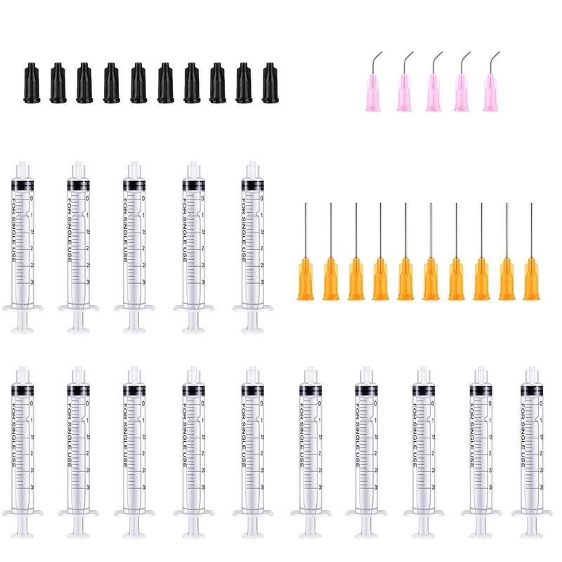 3 ml Plastic Syringe with Needle Pack of 15 Syringes Measuring Liquids Durable Colostrum Syringes Versatile Dosing Syringes Reusable Liquid Syringe Measuring Syringe for Garden & Pet Care