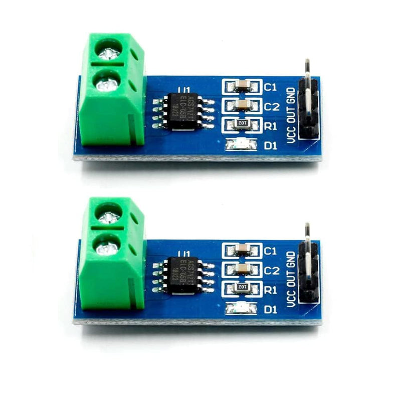 [AUSTRALIA] - ACS712 Current Sensor ACS712ELCTR 5A/20A/30A for Arduino Raspberry Pi Current Sensor Analogue Output (5A) Pack of 2 