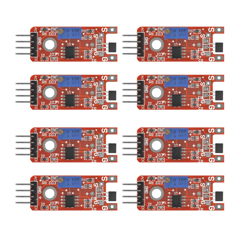 8 x linear magnetic Hall sensor modules KY-024 compatible for Arduino and Raspberry Pi 8