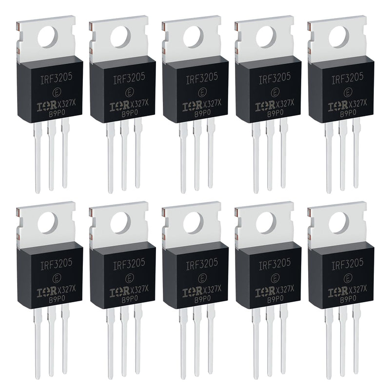 [AUSTRALIA] - Innfeeltech MOSFET Transistors IRF3205 110A 55V Field Effect Tubes N-Channel To-220 Power MOSFET Field Effect Transistor Rectifier Pack of 10 IRF3205, 110A 55V 