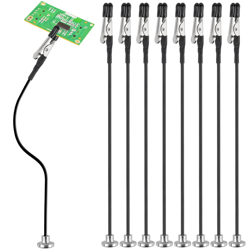 [AUSTRALIA] - Third Hand Soldering with Magnetic Base, 8 Pieces Helping Hand with Flexible Gooseneck, Soldering Aid Third Hand, Board Holder, Helping Hand 