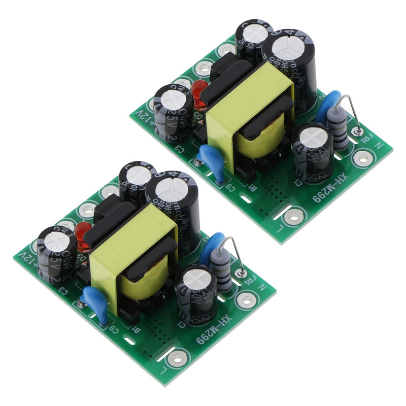 eMagTech 2pcs XH-M299 Switching Power Module Mini AC-DC Converter Module AC to DC Transformer Power Module Power Supply Convert Board Module Input AC 110-220V
