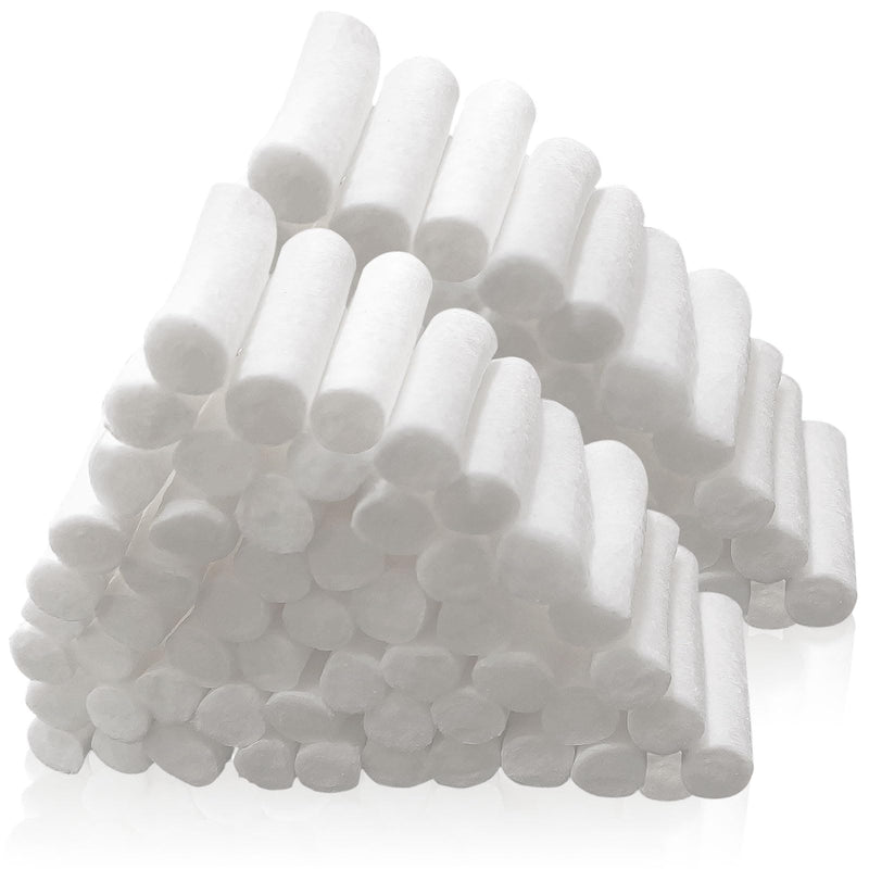 FUIPVGI Pack of 250 Dental Cotton Balls Dental Cotton Rolls Dental Gauze Rolls Dental Gauze Highly Absorbent Cotton Pads for Dentists Nose Plugs for Bloody Nose Teeth Mouth (White) White
