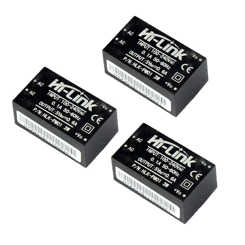 [AUSTRALIA] - 3 x HLK-PM01 AC DC 220V to 5V Household Power Supply Module Power Supply Module, Mini Power Supply Module 