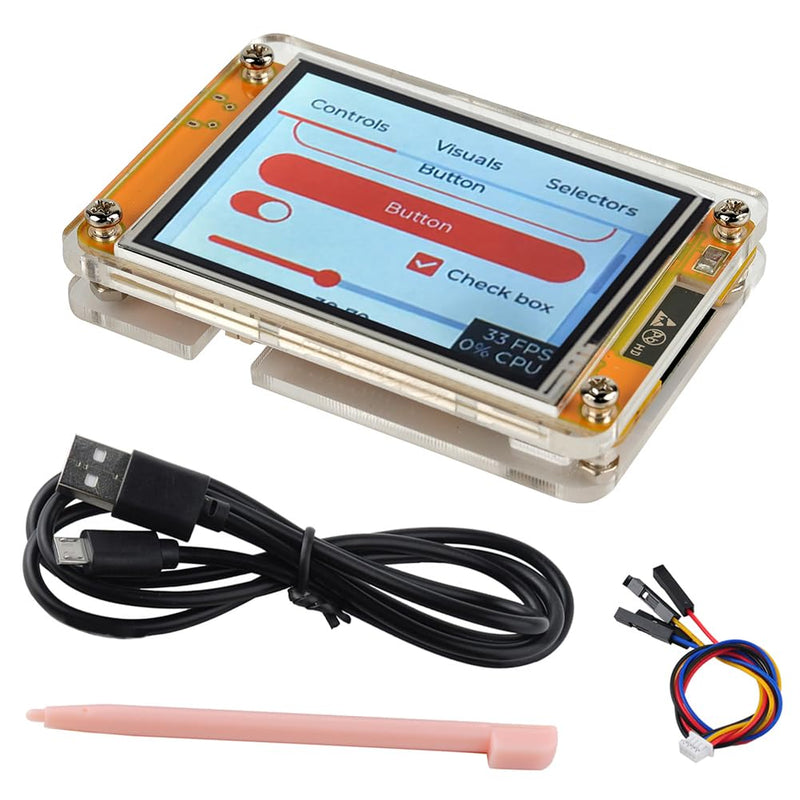 2.8" ESP32-2432S028R ESP32 Display Resistive Touchscreen 240x320 TFT LCD Module ESP 32 Development Board + Acrylic Case for Arduino IDE
