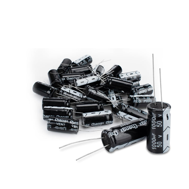 Innfeeltech Electrolytic Capacitors 1000uF 50V Aluminium Radial Electrolytic Capacitors Pack of 25 50 V 1000 uF, 25 pieces