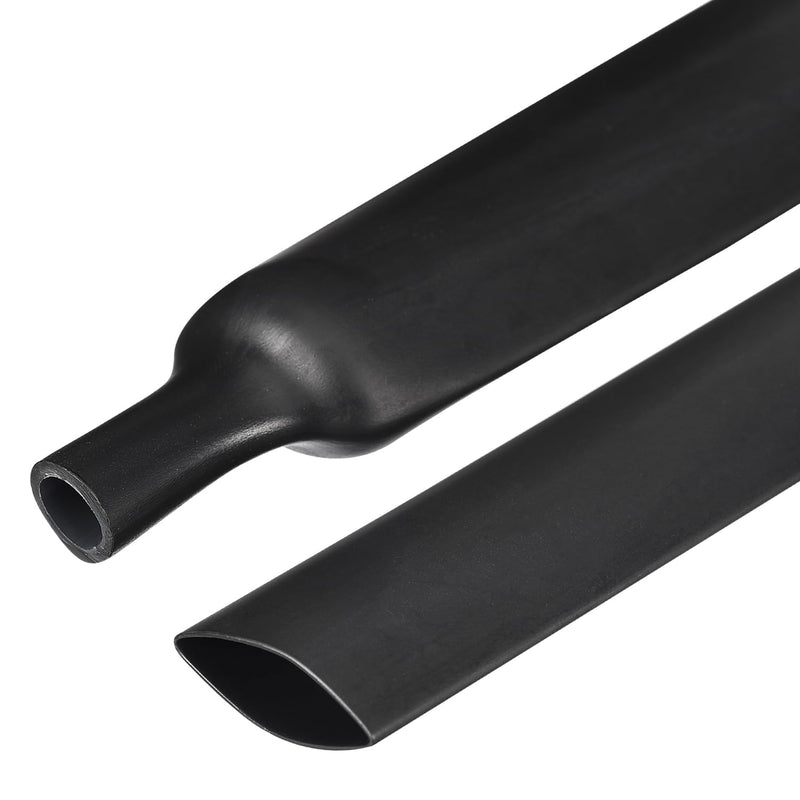 CYIWPH Double Wall Black Heat Shrink Tube 3.8 m 12.7 mm (Diameter) 3:1, Each 15.2 cm Long, 25 Pieces Marine Grade Heat Shrink Tubing with Adhesive Lined, Waterproof, UL Certificate 12.7mm 15.2 cm lengths x 25 pieces