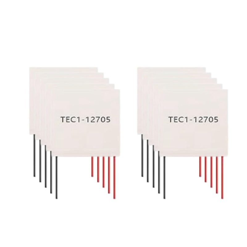 GrceBfeee Peltier Thermoelectric Elements Peltier Module DIY Cooler Peltier Elements TEC1-12706 12705 TEC 12V 5A Pack of 10