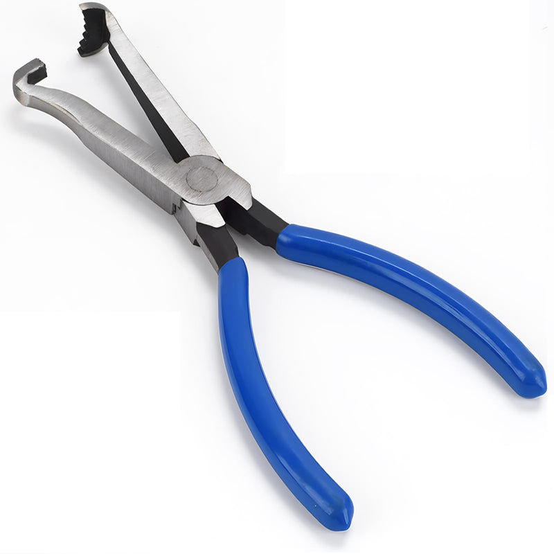 Electrical Disconnect Pliers, 8 inch Automotive Electrical Connector Disconnect Pliers Spark Plug Disassembly Tool (1PC Blue)