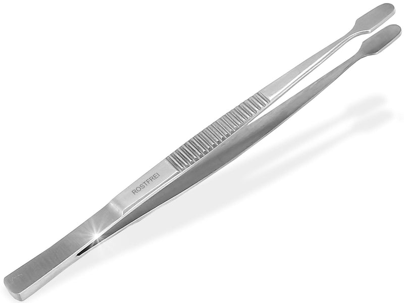 Stamp Tweezers Straight Rounded Shovels Stamp Tweezers Philatelic Tweezers Stainless Steel Universal Tweezers 10.5 cm Collector Tool Model Making Hobby Precision Mechanics