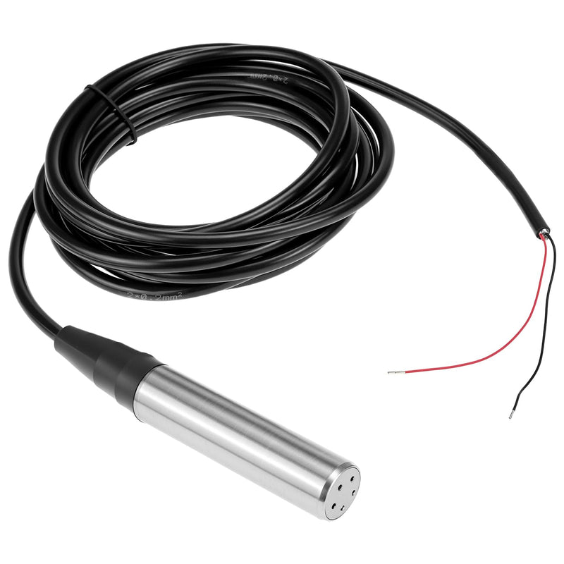 QWORK® Level Sensor DC 12-30V 4-20mA, Stainless Steel Water Level Sensor with 0-5 m Range, Level Indicator Water Tank, for Digital Display, Industrial Applications