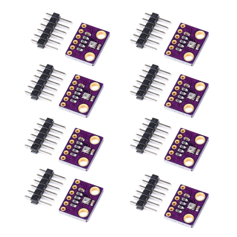 GERUI 8pcs High Precision 3.3V Air Pressure Sensor Module for Air Pressure Measurement Purple PCB Mount Plastic Screw Electronic Component