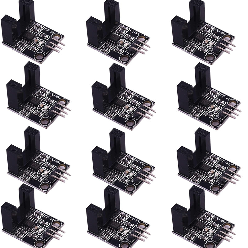 LM393 Correlation Photoelectric Sensor Opposite Infrared Counter Sensor DC 5 V Pack of 12