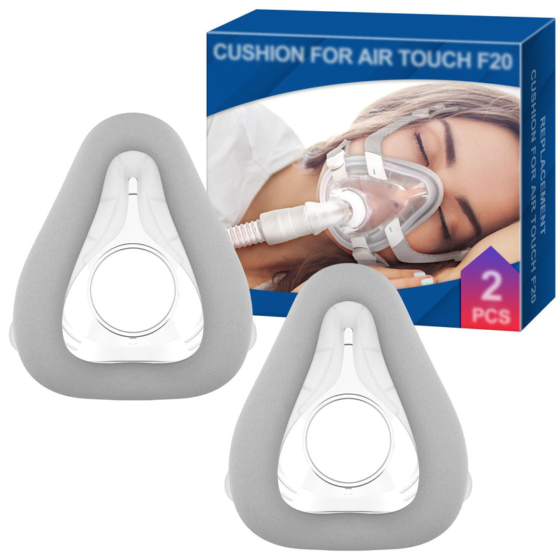 2 Pack Replacement Cushion (M) for AirTouch F20, Comfort & Seal with Memory Foam (New Version), Exceptional Value & Durable Replacement, CPAP Accessories by BlessEase (M) M