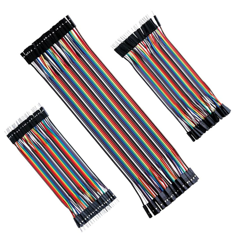 [AUSTRALIA] - 120 Pin Jumper Wire 40 x 10 cm, 40 x 20 cm, Male to Female, Male to Male, Female to Female Jumper Wires Breadboard, Cable Jumper 28AWG Wire Bridges for M2M/F2M/F2F Arduino 
