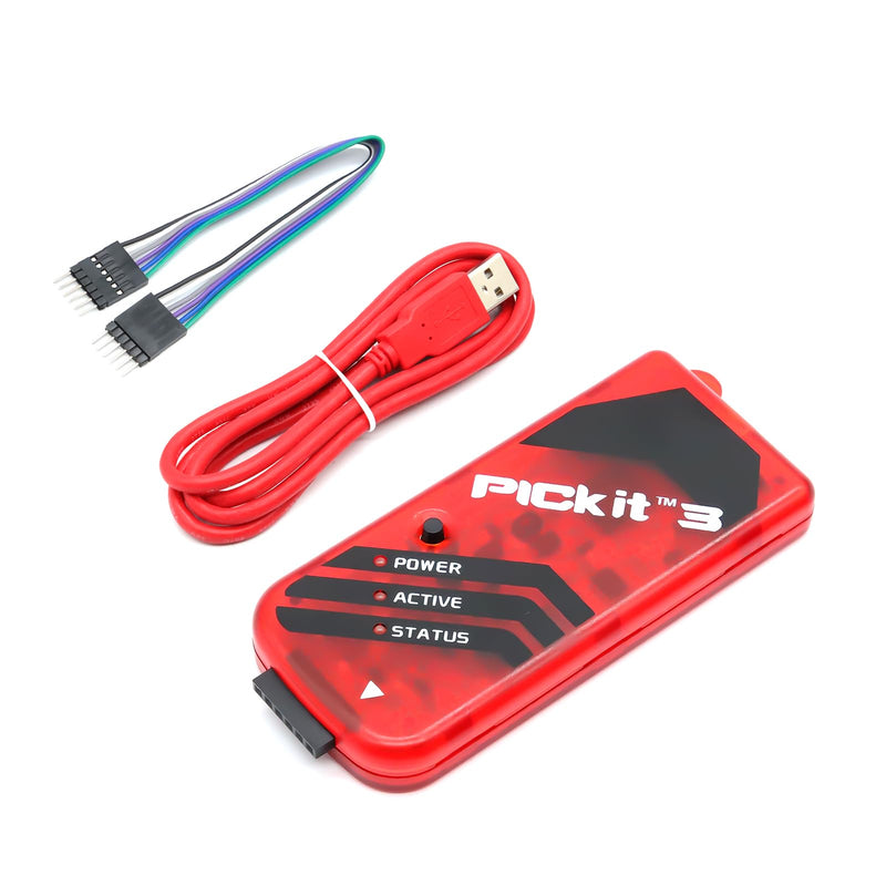 Pickit 3 Kit3 PIC Programmer, AYWHP Microcontroller Programmer, Emulator, USB Cable for Programming, Troubleshooting, PC Software and Hardware Development