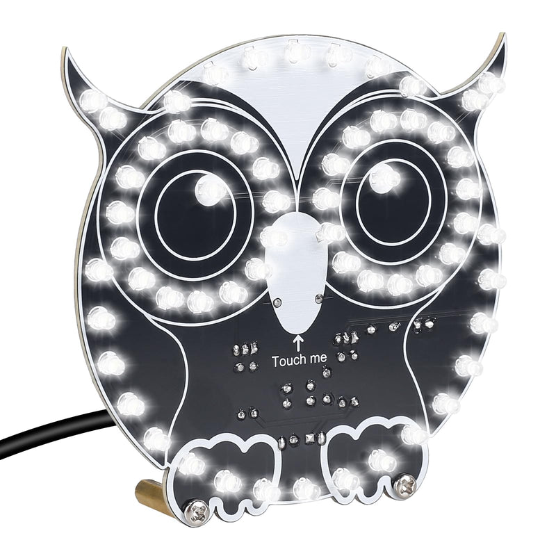[AUSTRALIA] - DONGKER Soldering Kit, Owl Shape LED Light Soldering Exercise Kit, DIY Electronic Kits for Beginners, Teaching and Learning Training, DIY Soldering Project LED Lamps Kit with Touch Control, for STEM 