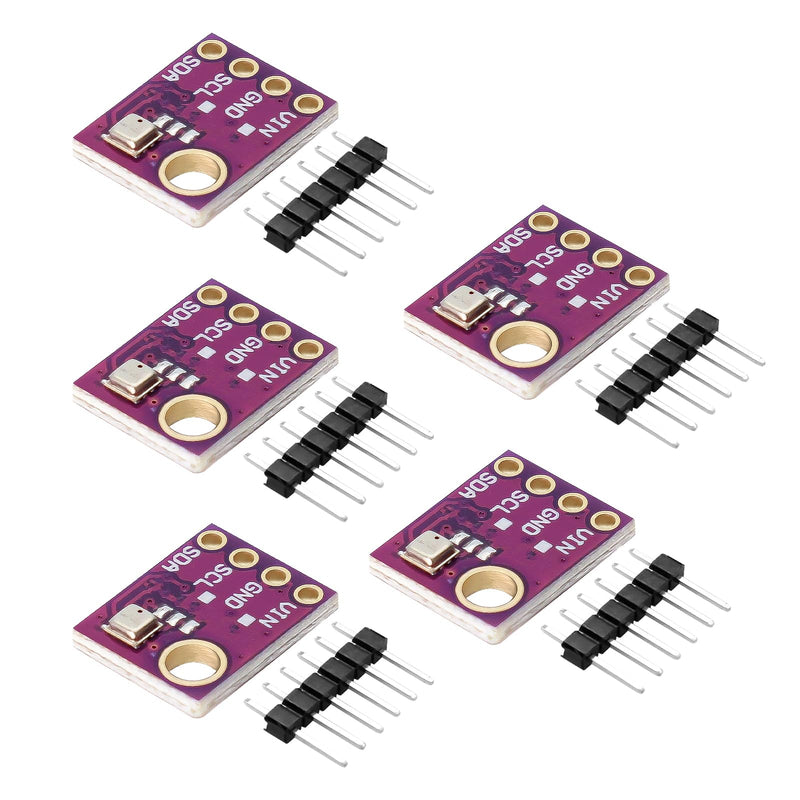 BME 5V Altimeter Module Binghe Pack of 5 BME High Precision Atmospheric Pressure Sensor Module IIC I2C Interface DC 1.8-5V Compatible with Arduino Rasp-Pi