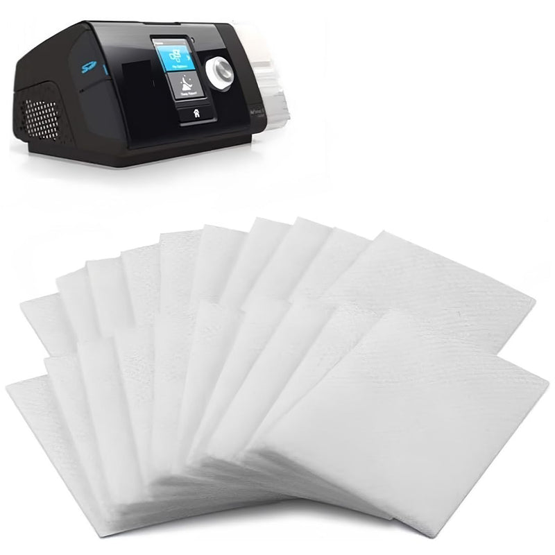 JEYORZY 20pcs Disposable Air Filter Accessories, CPAP Filter, Compatible with ResMed AirSense 10, ResMed AirCurve 10, ResMed S9 and ResMed AirStart. Improve Your CPAP Experience, Premium CPAP Air White-20 Pieces