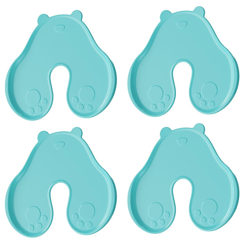 XPEX Pack of 4 Shot Blockers for Injections for Children, 5 x 7 cm Shot Helper Wound Blocker, Reusable Plastic Shot Pain Reducer, Shooting Aid Blocks Minimise Wounds (Green)