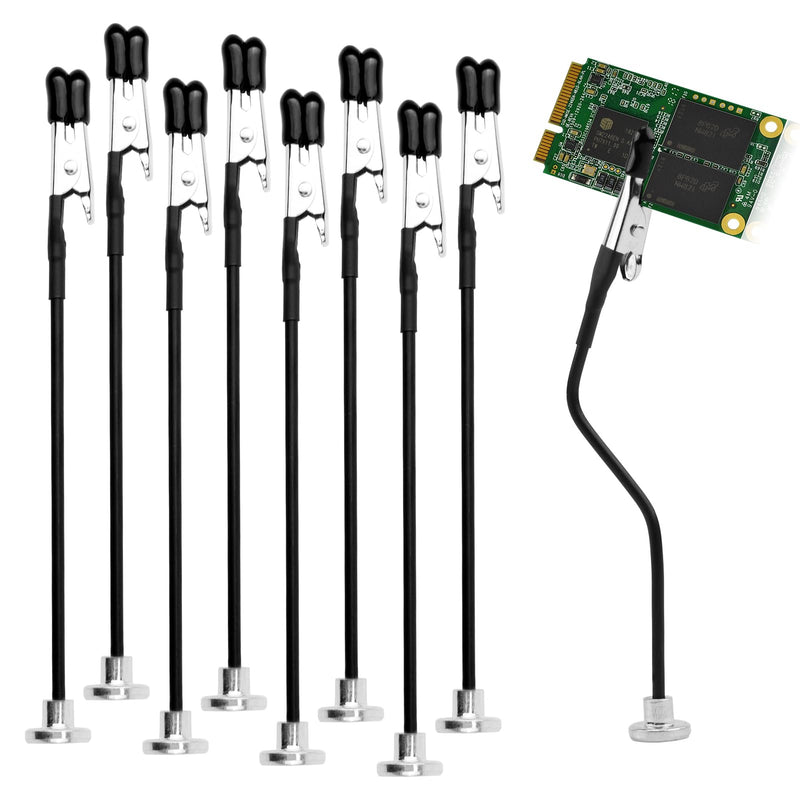 [AUSTRALIA] - Third Hand Soldering Aid with Magnetic Base and 8 Flexible Gooseneck Arms 28.5cm Tool with Magnetic Arms with Alligator Clips for Precision Work, Soldering, Model Making and Repairs 