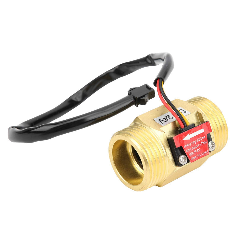 YFB10 Hall Flow Meter Switch G1in Water Flow Sensor Turbine Meter DC24V for Water Heater